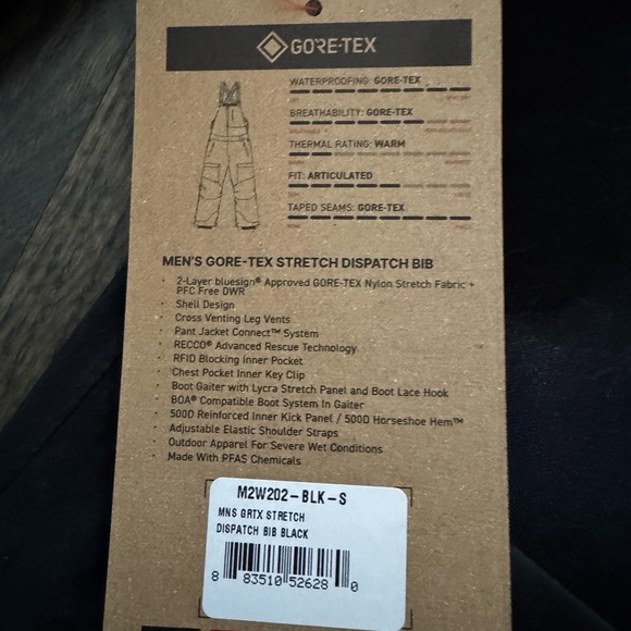 686 GORE-TEX Dispatch Shell Bib - Men's Small - Picture 3 of 3